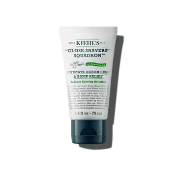 A 75ml Tube of Kiehl’s Ultimate Razor Burn & Bump Relief against a white background.