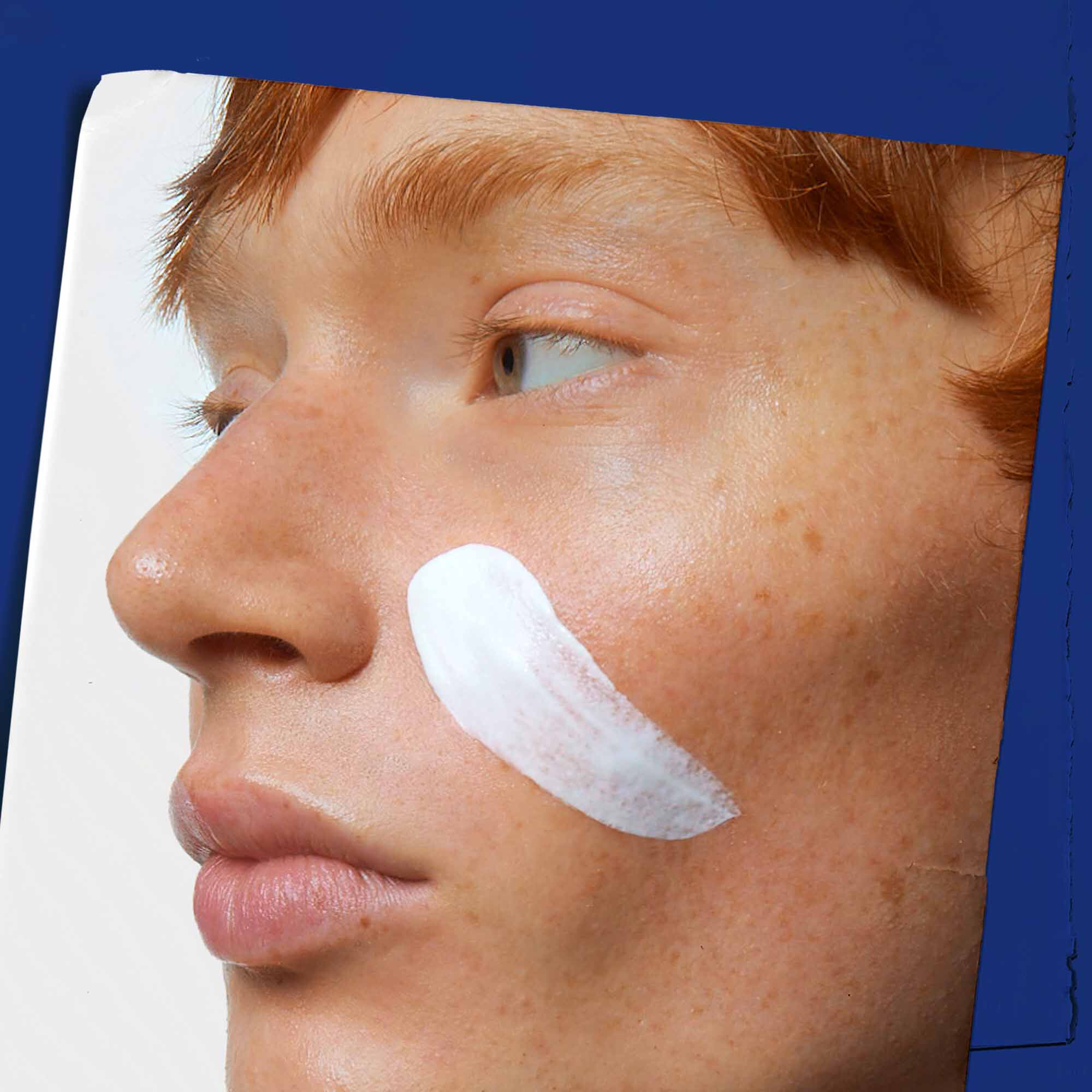 Facial Fuel Moisturizer SPF 19 applied to skin.