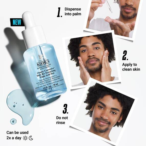 Clearly Corrective™ Gentle Triple Acid Facial Peel | Kiehl's​ UK
