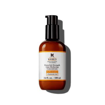A 75ml bottle of Kiehl's Powerful-Strength Line-Reducing Concentrate against a white background.