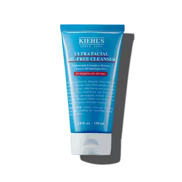 A 150ml tube of Kiehl's Ultra Facial Oil-Free Cleanser against a white background.