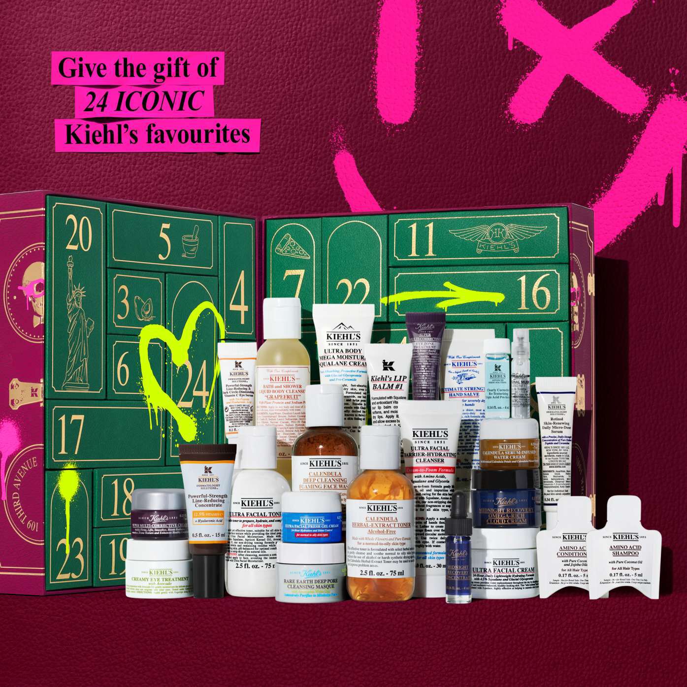 24 Days of Kiehl's Advent Calendar