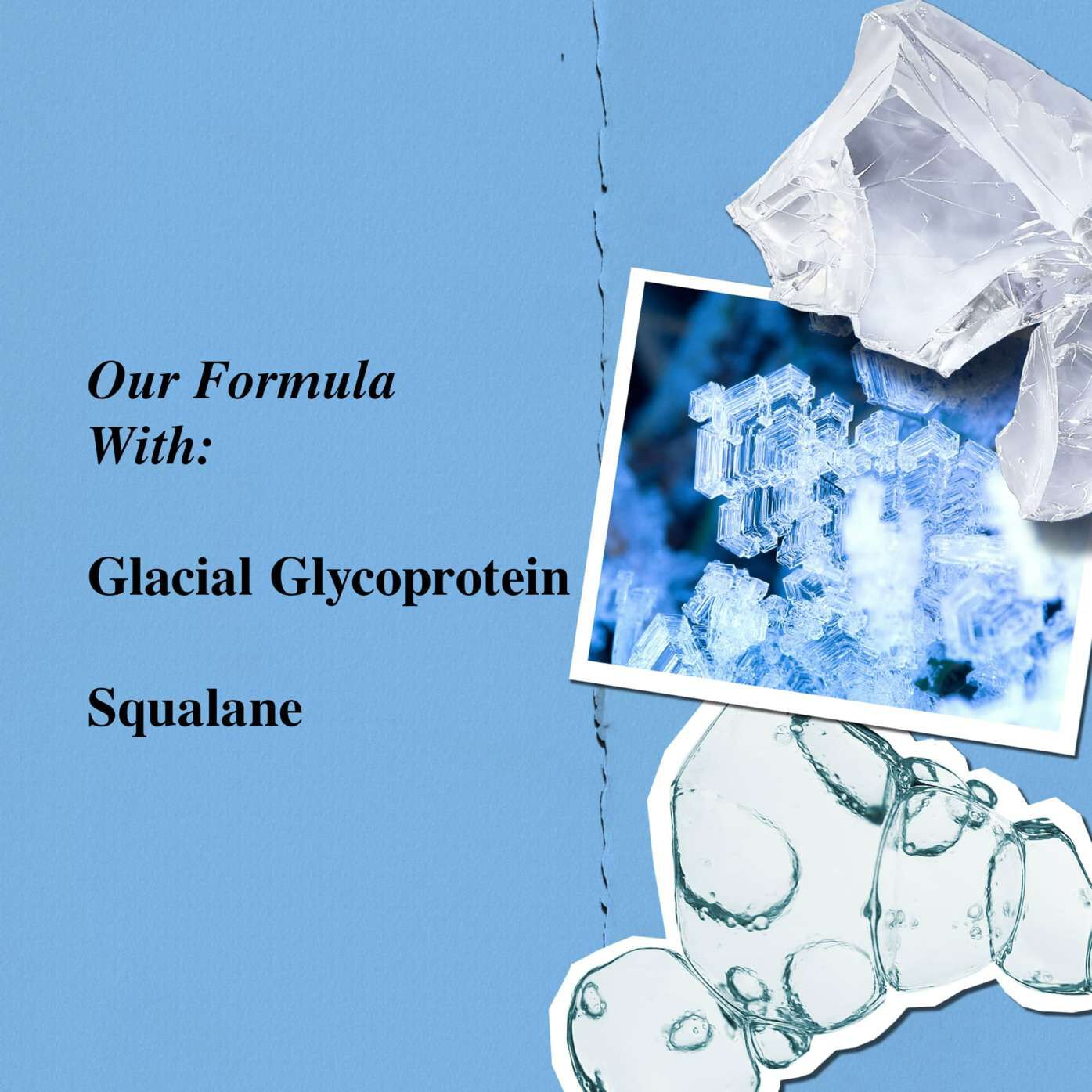 Ultra Facial Cream ingredients - Glacial Glycoprotein and Squalane